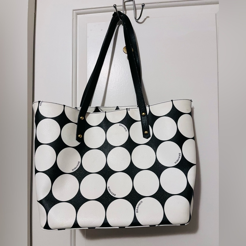 Brahmin Tote in Barcelona Polka Dot